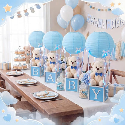 4 Sets Baby Shower Hot Air Balloon Tables Centerpieces - Image 6