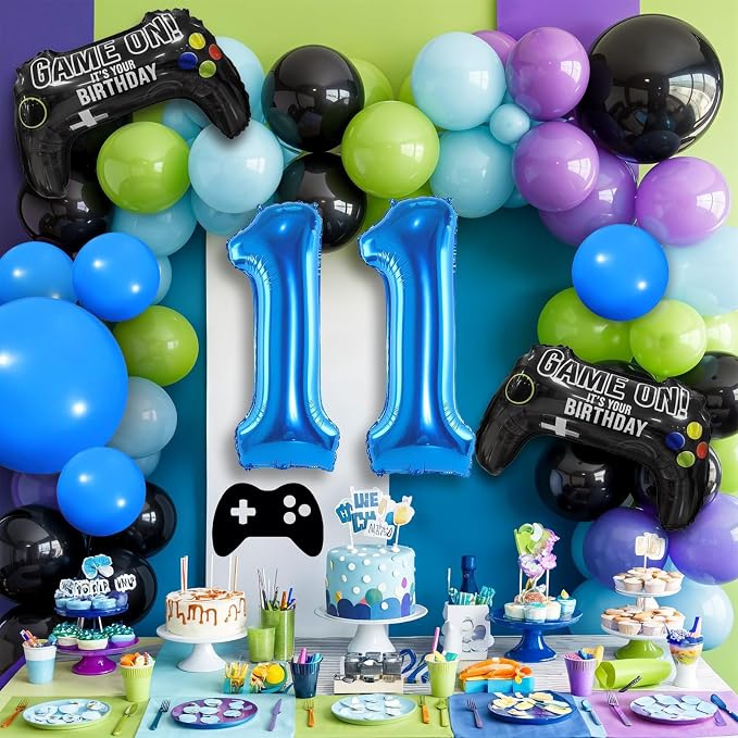 11th Birthday Video Game Balloons Arch, 11th Game Party Balloons Garland Kit - Image 4