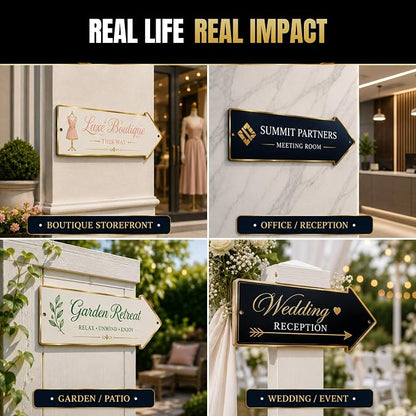 Custom sign outdoor LEFT arrow sign by BCB | direction signs Printed in USA | - Image 6