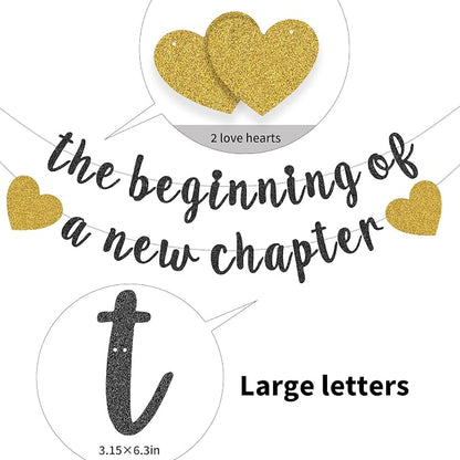 The Beginning of a New Chapter Banner Funny Going Away Party Graduation Happy - Image 4