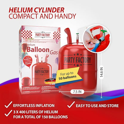 Party Factory – 3x Helium Tank - Image 4