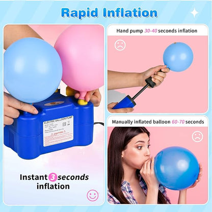 Balloon Pump Electric Portable Dual Nozzle | Air Pump - Image 2