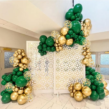 BAUANOOY Green and Gold Balloons - Image 6