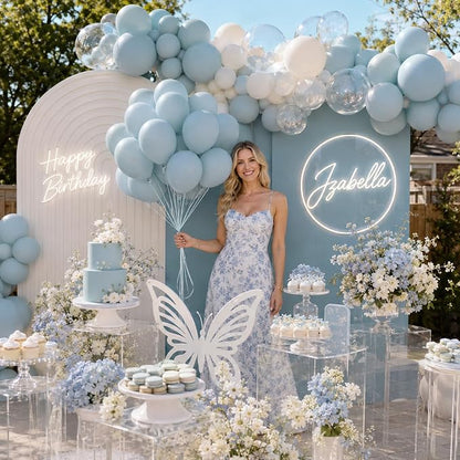 Dusty Blue Balloons - Image 8