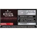 Schwarzkopf Keratin Color Permanent Hair Color Cream, 4.68 Dark Auburn, 1 Kit