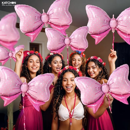 KatchOn, Giant Pink Bow Balloons - Image 3