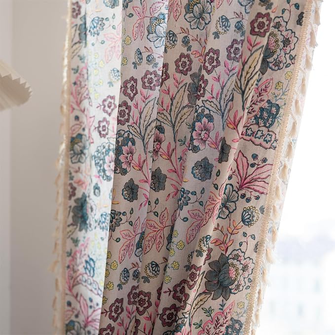 ENJOYBRIDAL Floral 84 Inch Curtains - Image 5