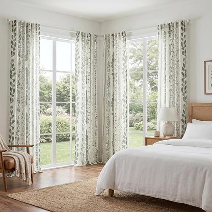 Sage Green Curtains 84 Inches Long 2 Panels Boho Curtains - Image 7