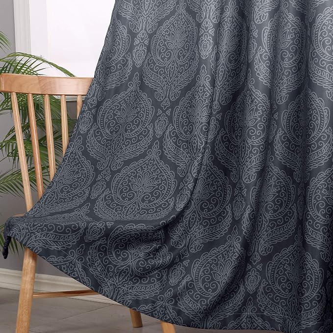 DWCN Extra Long Ombre Blackout Curtains - Image 3