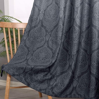 DWCN Grey Blackout Curtains - Image 3