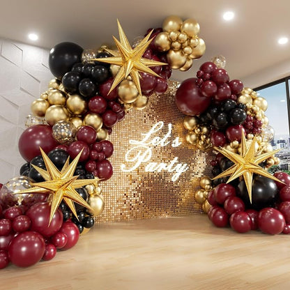 Burgundy Balloon Arch Garland Kit by FOTIOMRG