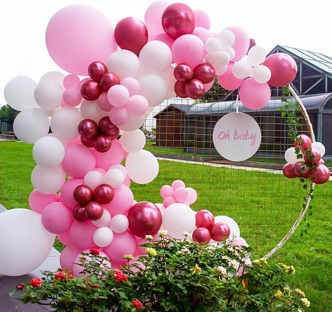 Pink Balloons 110Pcs, 5 Inch Small Pink Latex Party Balloons, Mini Thick Pink - Image 6