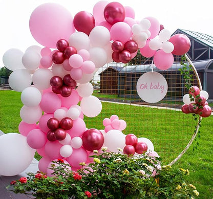 Pink Balloons 110Pcs, 5 Inch Small Pink Latex Party Balloons, Mini Thick Pink - Image 6