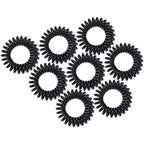 Kitsch Spiral Hair Ties for Women – Black Elastic Hair Ties No Damage, Ponytail Holders for Thick and Thin Hair – Creaseless and Dent-Free Coil | Ideal Gifts for Women - 8pc Set, Black