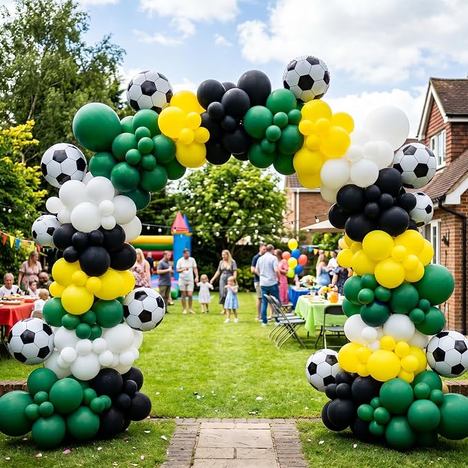 RUBFAC Yellow Balloons 120pcs 12 Inch, 2026 International Football Game Decor - Image 2