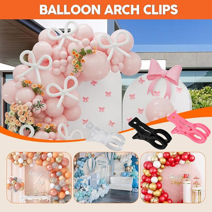 10 Pack Pink Balloon Arch Clips, 3 1/2 x 1 x 1 4/5 Inch balloon arch clamps - Image 7