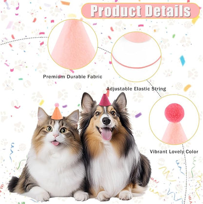 CANREVEL Mini Party Hats for Stuffed Animals Headwear, Birthday Hats - Image 4