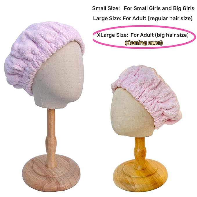 AKISS Flaxseed Deep Conditioning Heat Cap Portable Microwave Hot Bonnet Therapy Hair care Cap For Kids Girls (Pink/Unicorn, Small)