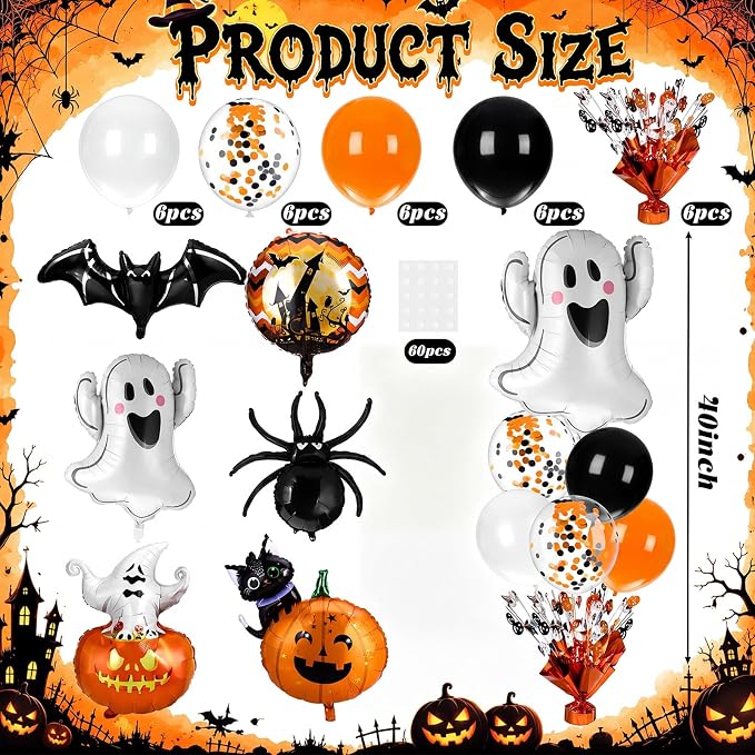 Civaner Spider Party Balloons Stand Kit 6 Sets - Image 3