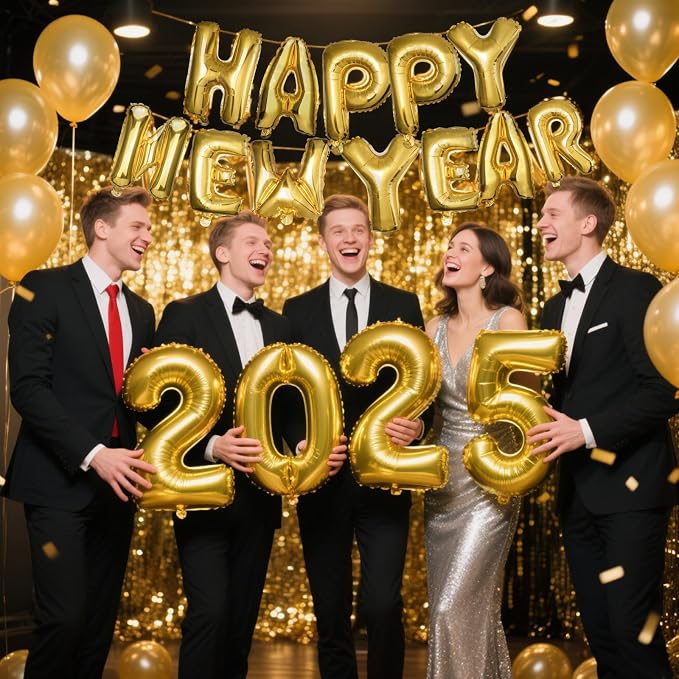57 Pcs Letter Balloons, Baby Shower, Graduation, Happy New Year Party - Image 5