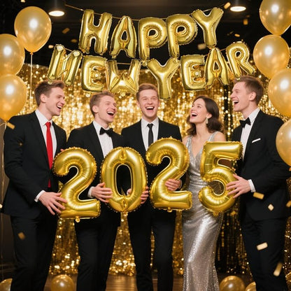 57 Pcs Letter Balloons, Baby Shower, Graduation, Happy New Year Party - Image 5