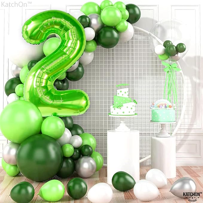 KatchOn Light Green 2 Balloon Number 40 Inch | Green Number 2 Balloon - Image 6