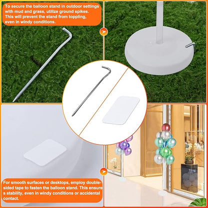 2 Sets of Balloon Stand Kit - 62in Balloon Stands - Image 4