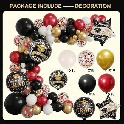 Black and Red Graduation Decorations Class of 2026 - Image 5