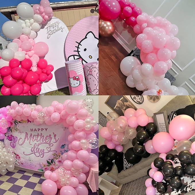 114pcs Light Pink Balloon Garland Arch kit, 18 12 10 5 inch Pink Balloons | - Image 4