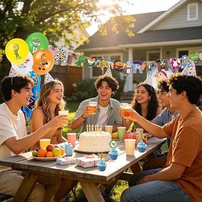 Cartoon Birthday Decorations for Indoor Outdoor Theme Party | Include Happy - Image 3