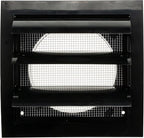 Repa Market 4 Inch Black Dryer Vent Hood/Duct Cover for Walls or Ducting/ABS Plastic Grille with Flaps & Insect Screen/Exhaust and Dryer Vent Covers for Indoor & Outdoor Use