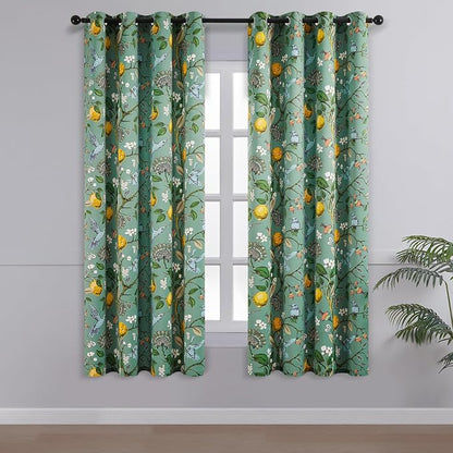 Topfinel 60 Inches Long Custom Sage Green Luxury Curtains - Image 2