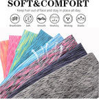 Women's Workout Headbands Non Slip Sport Sweatbands Yoga Hairbands for Travel Fitness Athletic Elastic Moisture Wicking for Girls