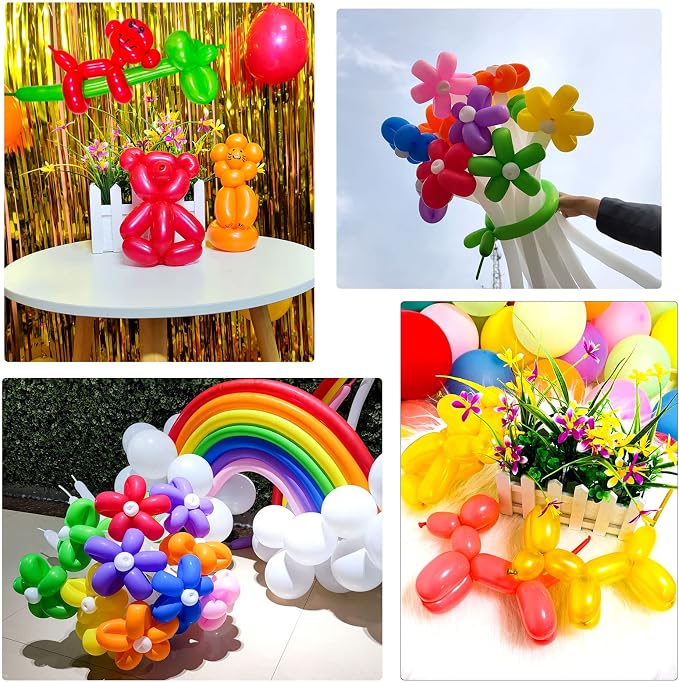 White 260 Balloons, Thickening Long Balloons - Image 8