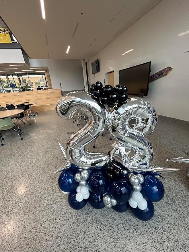 Number Balloons Silver 7 Balloon 40 inch - Image 4