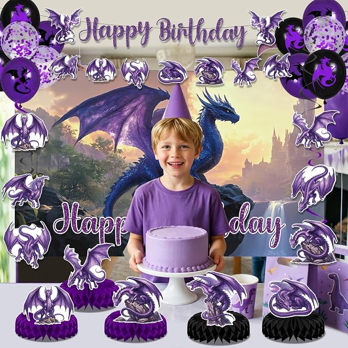 Dragon Birthday Party Decoration - Image 3