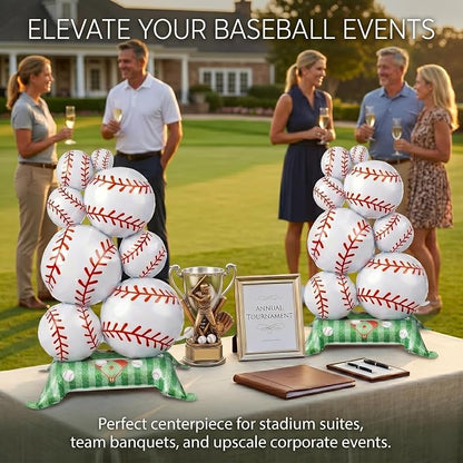 Giant 43-Inch Self-Standing Baseball Foil Balloons 2-Pack, Reusable 3D Mylar - Image 5