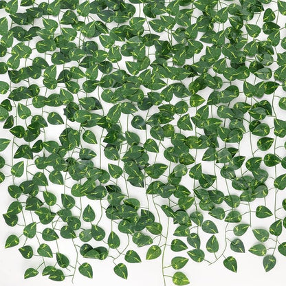 CEWOR 10 Pack Artificial Vines for Room Decor, Artificial Ivy Greenery Garland by CEWOR