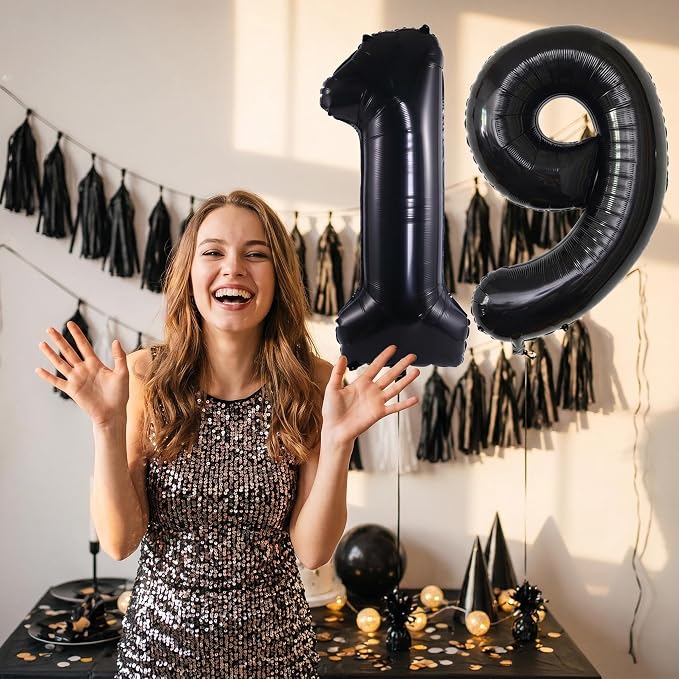 YPSelected 32 Inch Large Foil Helium Number Balloon Birthday Wedding Party 0-9 - Image 2