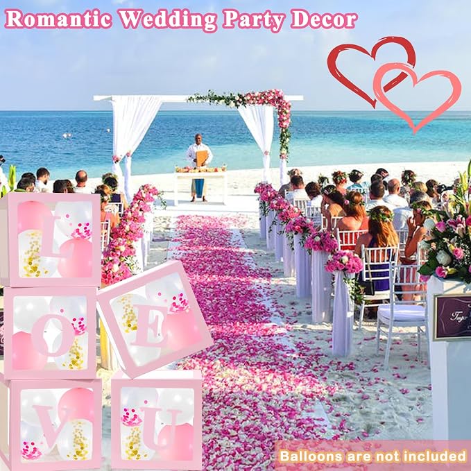 Pink Transparent Balloon Boxes - Image 5