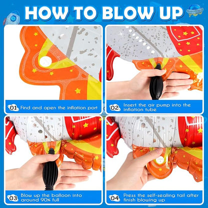 6 Pcs Rocket Balloons for Kids - Image 6