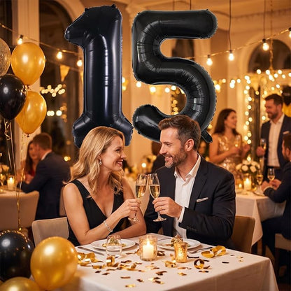 YPSelected 32 Inch Large Foil Helium Number Balloon Birthday Wedding Party 0-9 - Image 3