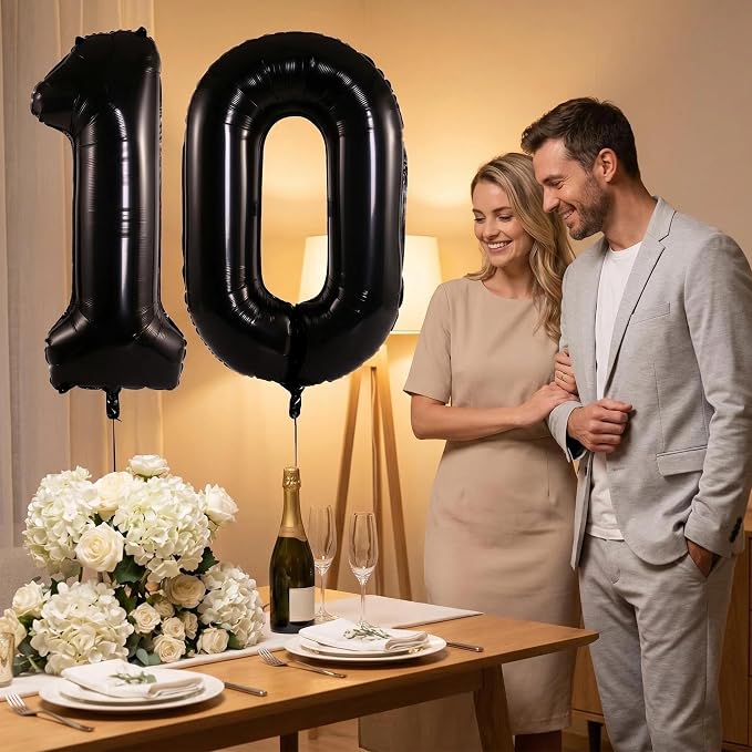 YPSelected 32 Inch Large Foil Helium Number Balloon Birthday Wedding Party 0-9 - Image 2