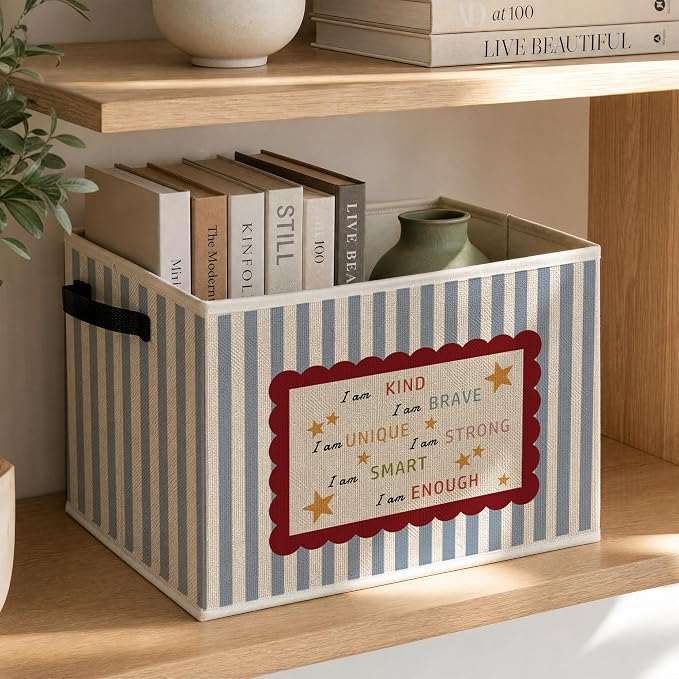 Inspirational Kids Nursery Foldable Storage Bins Box - Image 3