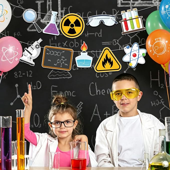 Science Decorations Banner Science Party Banner Chemistry Laboratory Theme - Image 8