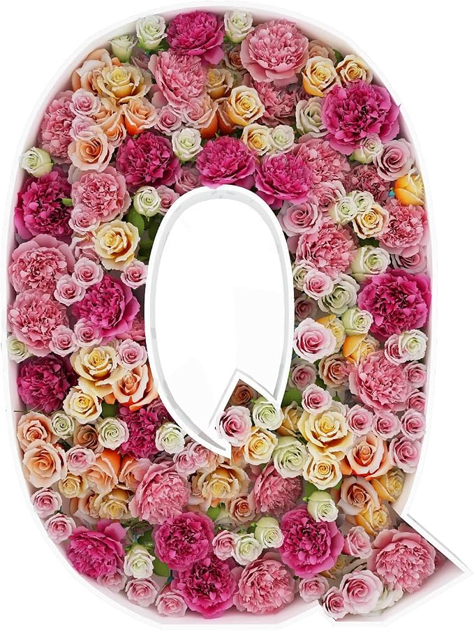 2FT Letter Q Mosaic Balloon Frame Letter DIY Fillable Letters Kit by JW+Passion+-+Premium+Quality%2C+Made+With+Passion