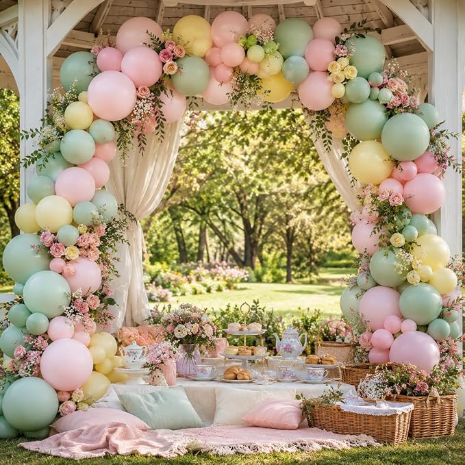 Pink and Green Balloon Arch Kit - Image 6