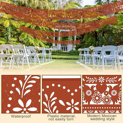 TaoBary 6 Pcs Papel Picado Mexican Wedding Cielito Lindo Party Decor 118 Feet - Image 3