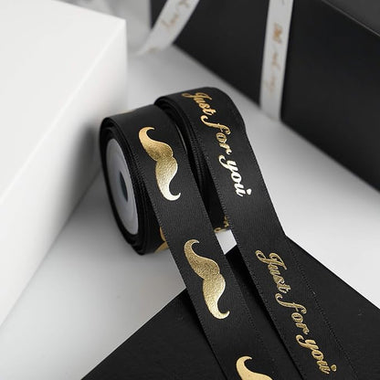 Happy Father's Day Ribbon Fathers Day Decorations Gift Box Wrapping Paper Decor - Image 5