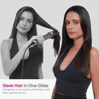 7 in One Hair Dryer with Auto Wrap Curlers, Negative Ionic, No Heat Damage, Blow Dryer Brush, Fast Drying & Frizz-Free Styling, Hot Air Styler, Straightener&Volumizing Brush with Storage Bag